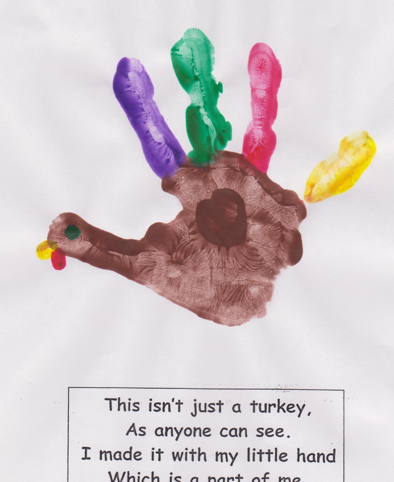 Turkey Handprint Craft 1