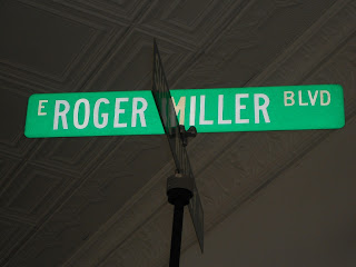 roger miller street sign in Erick Oklahoma