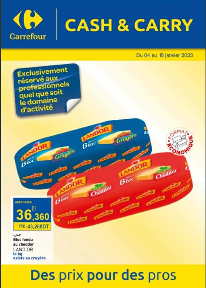 Catalogue cash carry du 4 au 18 janvier