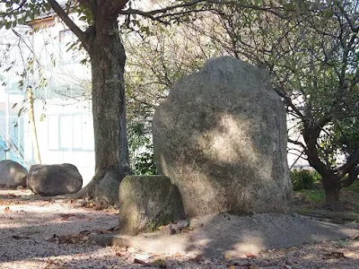 米子市 尾高のサイノカミ 前市 公園裏神社の双体道祖神
