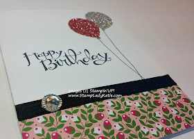 Card made with Stampin'UP!'s Balloon Bouquet Punch