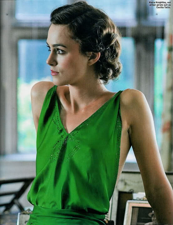 Keira Knightley In Atonement Green. iconic gown from atonement,