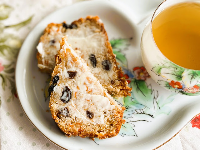 Orange Glazed Carrot Loaf