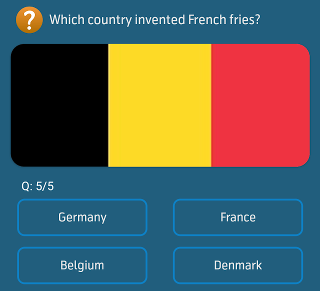 Which country invented French fries?