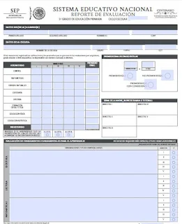 Formato Reporte de Evaluación Primaria EN WORD Y PDF EDITABLES