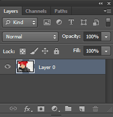 Unlock the Background layer.