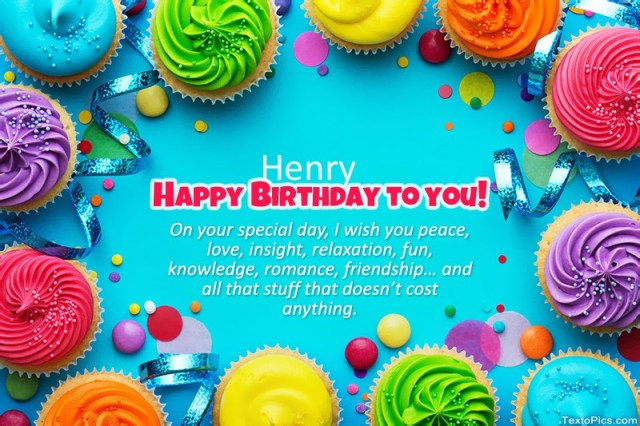 happy birthday henry image