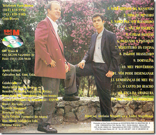 Dirceu e Marcelo Viola 1998 Verso