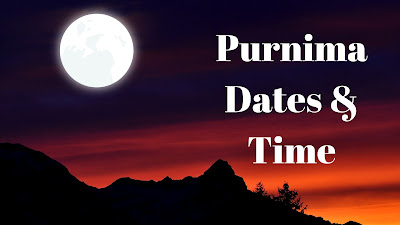 2024 Purnima Date & Time for India