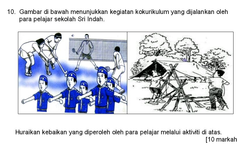 PENDIDIKAN MORAL : Soalan Esei : Kegiatan Kokurikulum