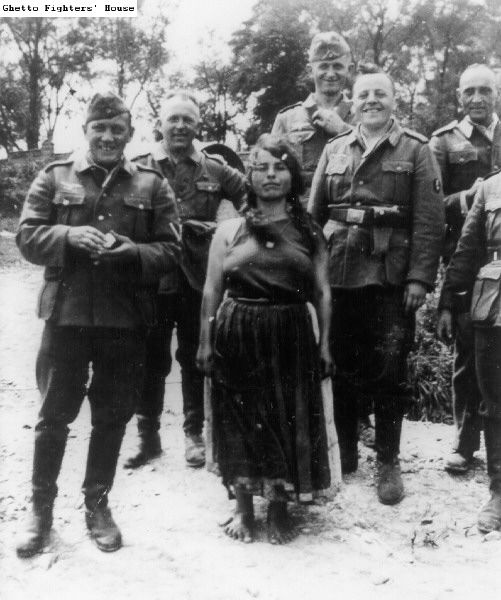 German soldiers with gypsy, 13 July 1941 worldwartwo.filminspector.com