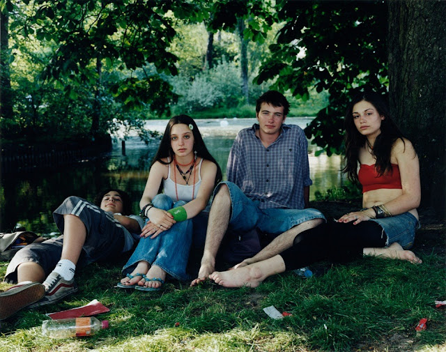 "Vondelpark, Amsterdam the Netherlands" by Rineke Dijkstra. Chromogenic print, June 10, 2005, youth, teenagers, 