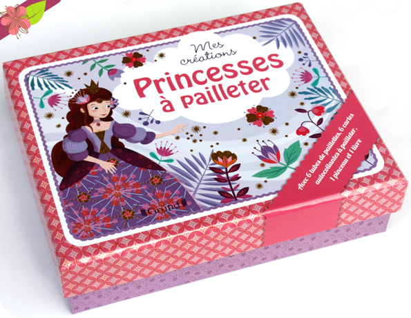 Coffret mes créations - Princesses à pailleter - Gründ Jeunesse