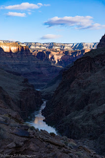 deer creek, looking down on the colorado river grand canyon of the colorado rafting whereisbaer chris baer