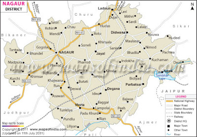 Nagaur Map