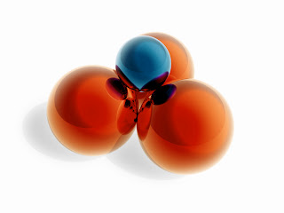 3D Orange Balls wallpaper-1024x768