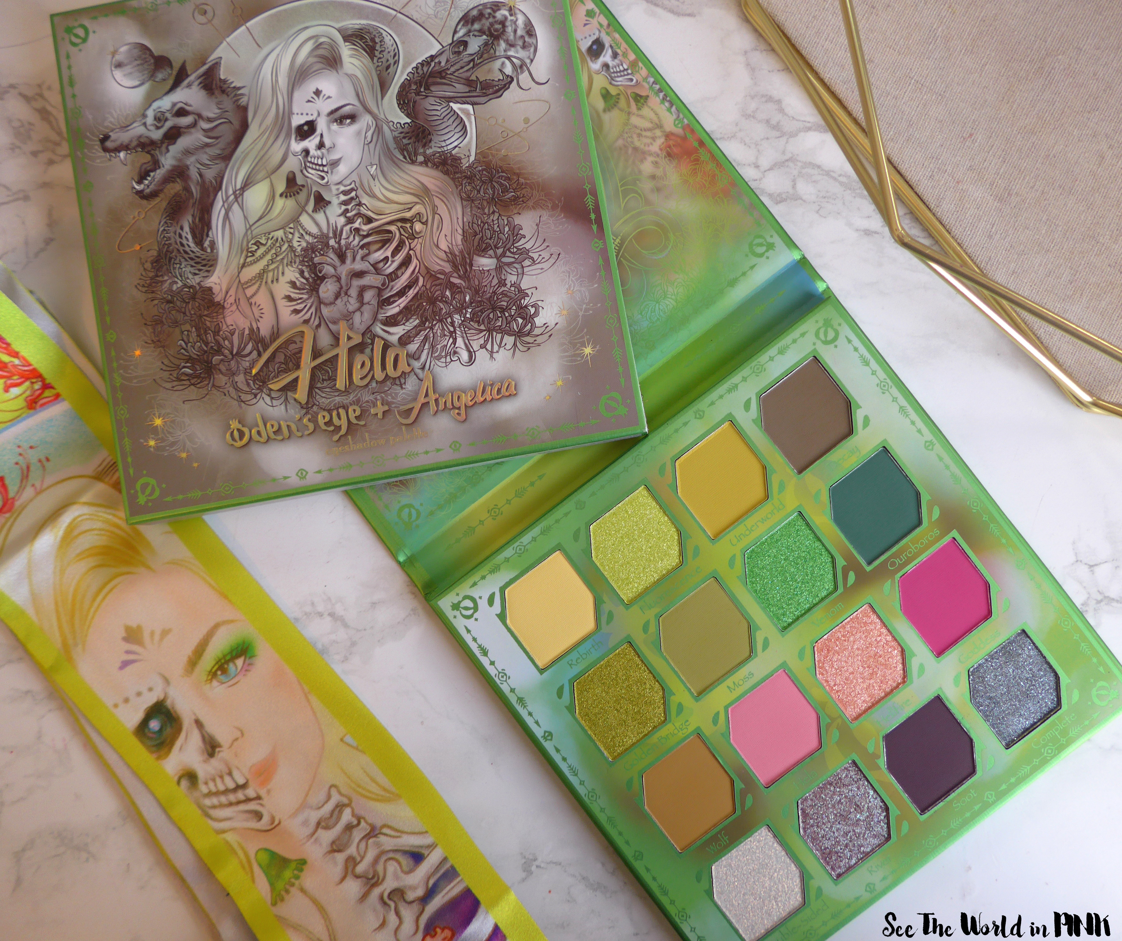 Oden's Eye x Angelica Nyqvist Hela Eye Shadow Palette - Swatches, Thoughts, and 3 Looks