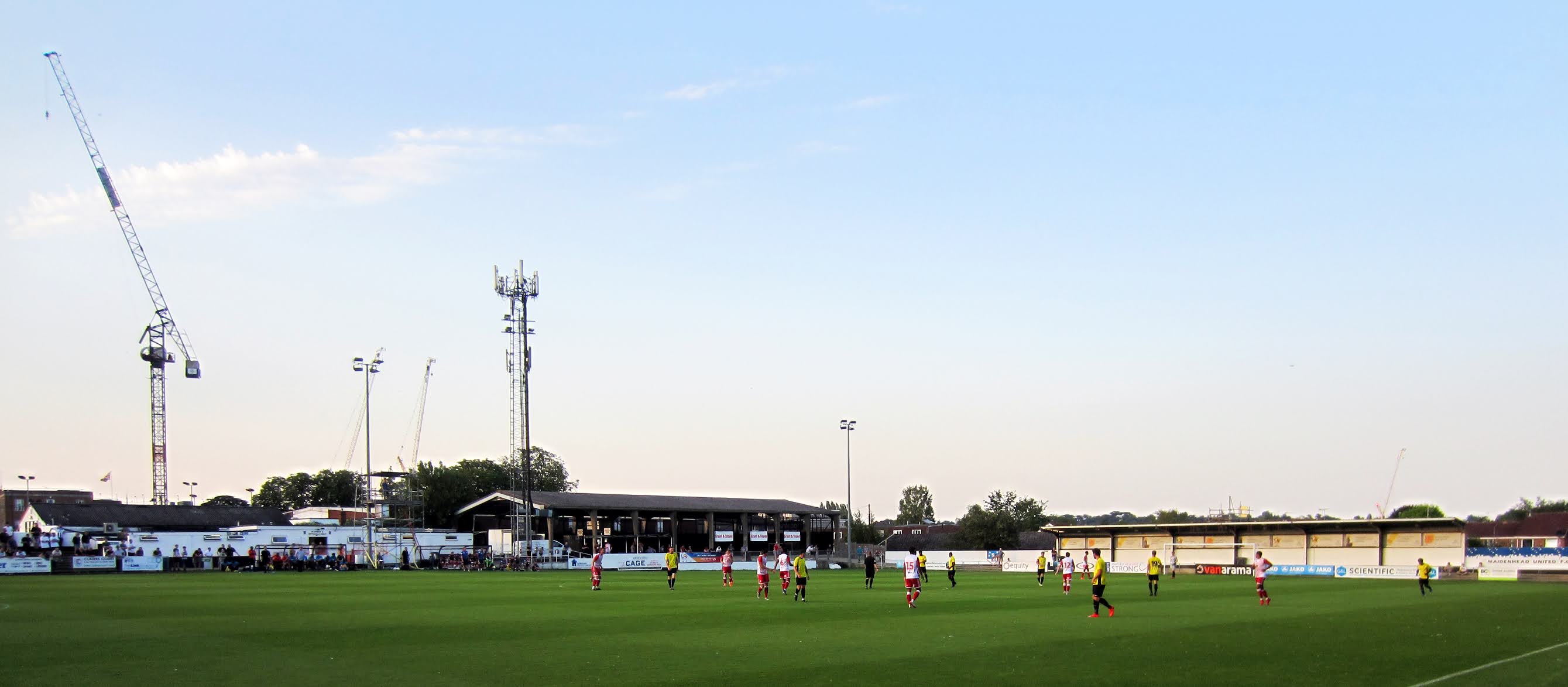 A view towards the Canal End and artificial turf at York Road