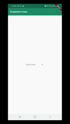 flutter dropdown button and list demo