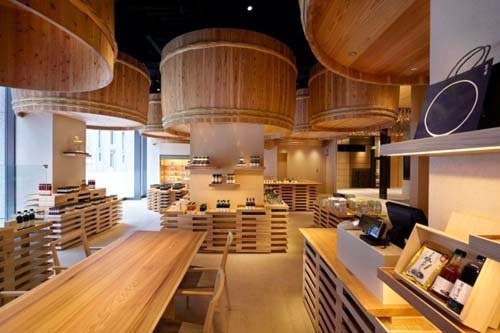Kayanoya store interior design by Kengo Kuma & Associates