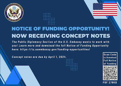 Funding Opportunities at the U.S. Embassy in Dar es Salaam