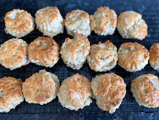 Pear, Walnut, Goats Cheese Scones