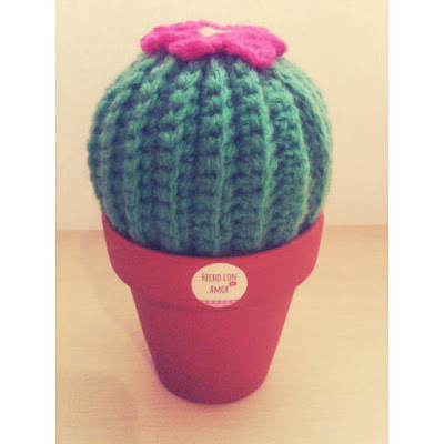  Cactus tejido a crochet