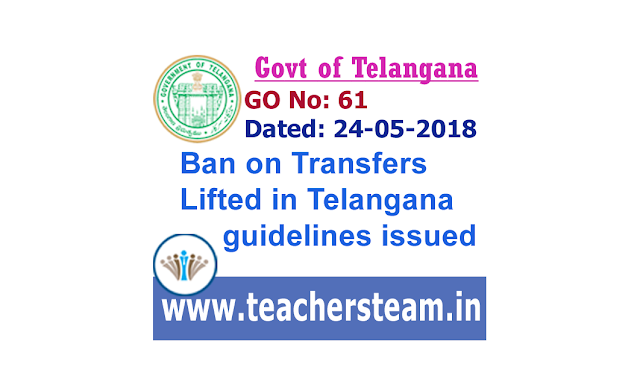 Ban lifted on transfers in Telangana