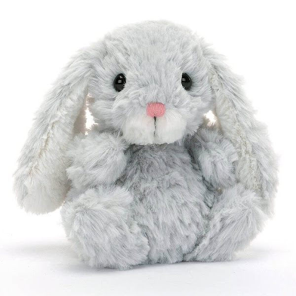 Jellycat Yummy Bunny Silver - Made from 100% Polyester - Free Delivery UK Orders Over £20