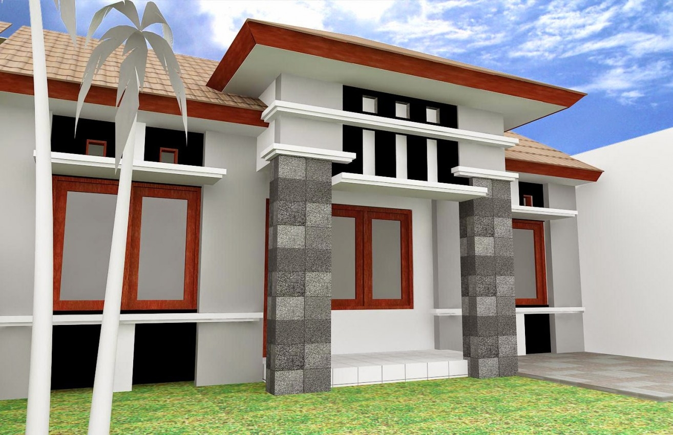 52 Model  Terbaik Tiang  Teras Rumah  Modern Rumahku Unik