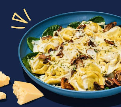 Noodles & Company Chicken Prosciutto Tortelloni with Smoked Gouda.