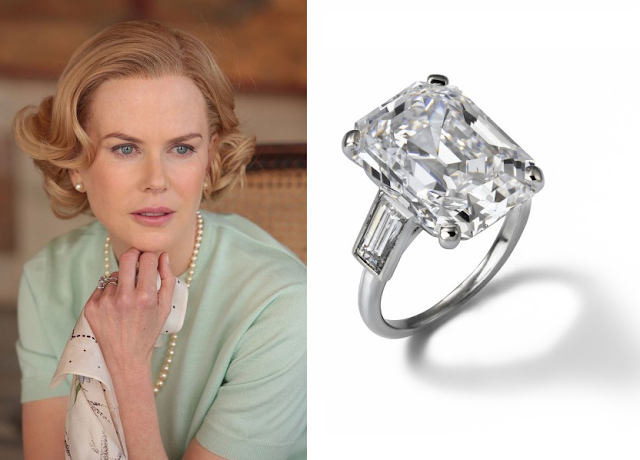 Grace de Monaco, filme jóias da Cartier, figurino, Nicole Kidman, anel de noivado