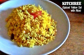 Kitchree (Spiced Yellow  Dal with Rice) Recipe @ treatntrick.blogspot.com