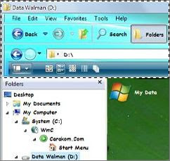 Cara Buat Background Gambar di Toolbar Windows XP - Cara Memberi Gambar Pada Toolbar Background Explorer Windows XP (1), Cara Setting Registry Komputer Windows XP (2), Cara memberi gambar pada Toolbar Background Explorer windows XP (2), Cara Membuat Background Gambar di Toolbar Windows XP (4)