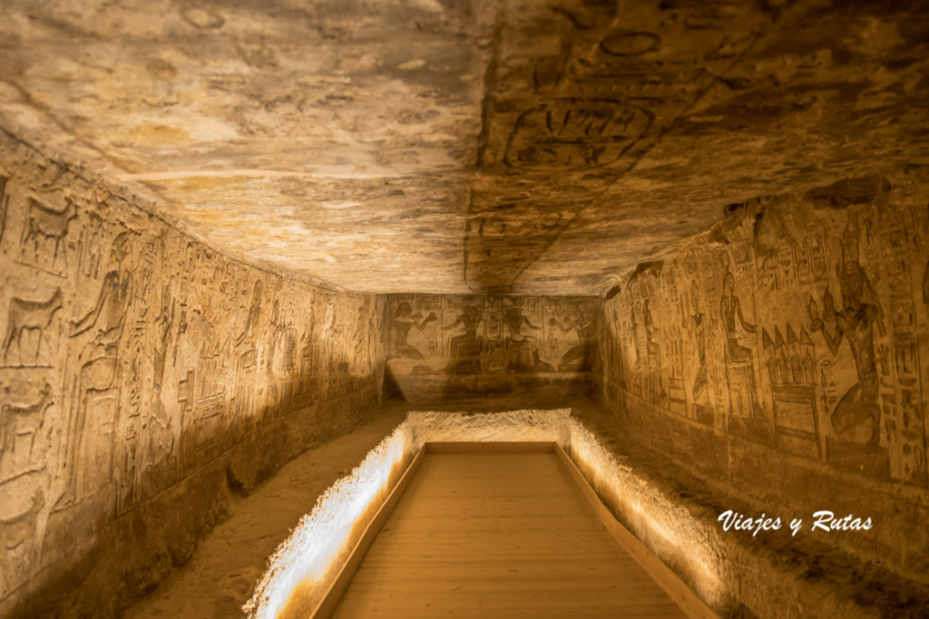 Interior del templo de Ramses II, Abu Simbel