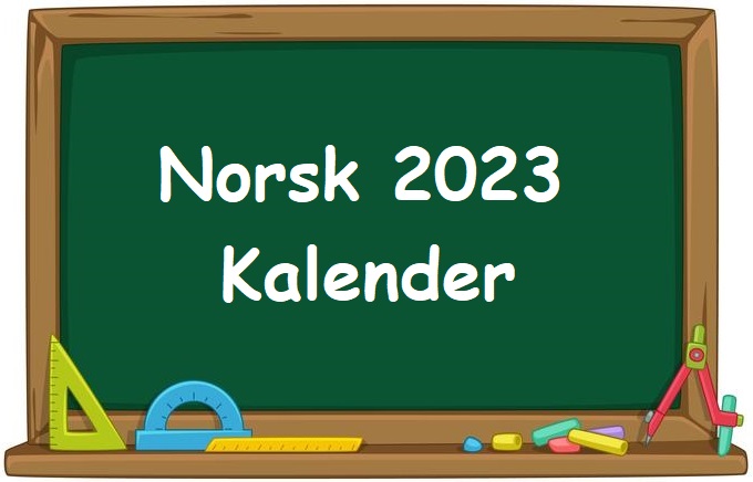 Norges utskrivbare kalender for år 2023 sammen med høytider og månefaser Norges utskrivbare kalender for år 2023 sammen med høytider og månefaser