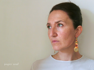 orecchini di carta  paper earrings