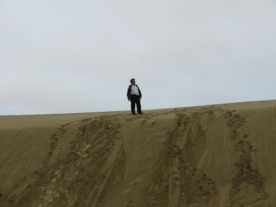 Fat Man On Sand Dune