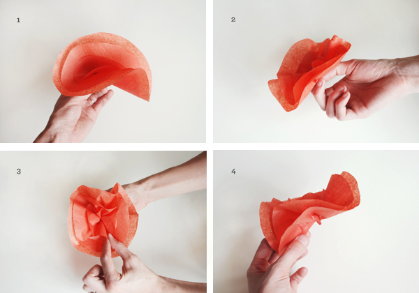 tissue paper flowers how to make. tissue paper flowers how to