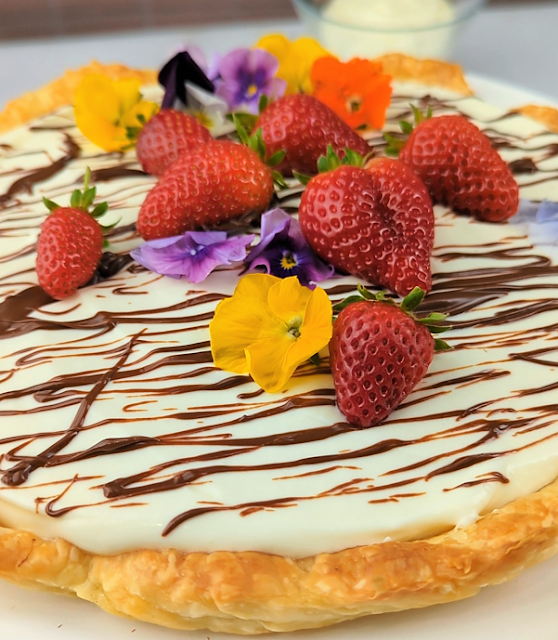 Tarte Cheesecake com Creme de Cacau e Avelã