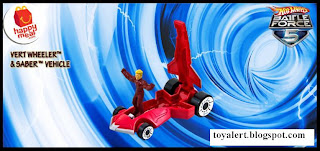 McDonalds Hot Wheels Battle Force 5 Toys 2010 - Vert Wheeler & Saber 