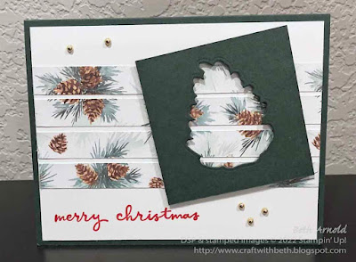 Christmas Season Pine Cone Aperture Christmas Card