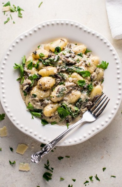 Crêamy Mushroom and Spinach Gnocchi