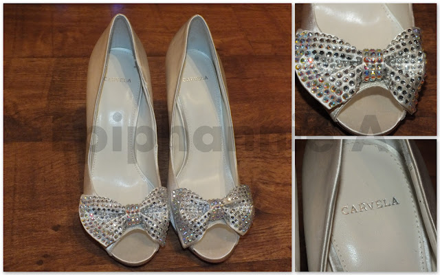 Epiphannie A These Kurt Geiger Carvela Ivory Peeptoe shoes with an 