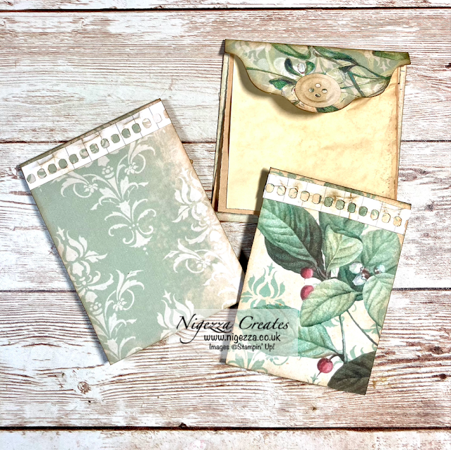 Green Winter TN Journal - Let's Make Some Scrappy Notebooks