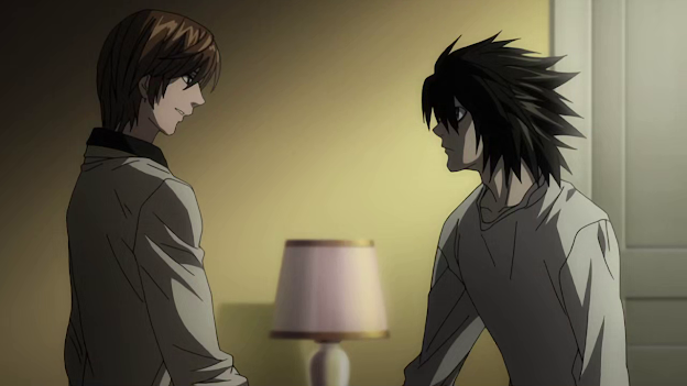 Light Yagami And L meeting inDeath Note.