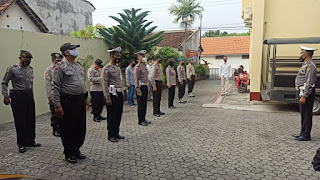 Indonesia Raya, Tribrata dan Catur Prasetya Terdengar Saat Polsek Pakualaman Gelar Apel Pagi