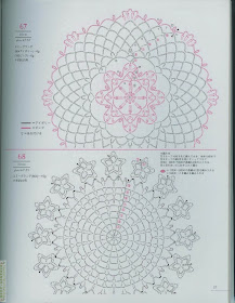   Motivos de Crochê Com Gráfico 22 - Revista Lacework Floral Design