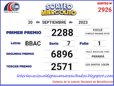 resultados-sorteo-miercoles-20-de-septiembre-2023-loteria-nacional-de-panama-tablero-oficial