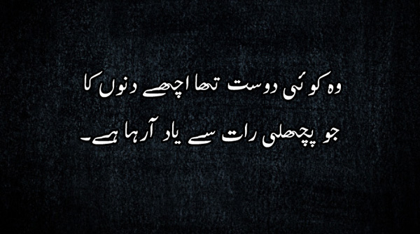 Best Friendship Poetry in Urdu Two Lines